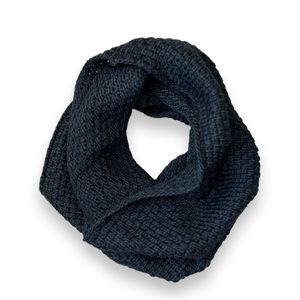 Gap Black Chunky Knit Cowl Neck Warmer Scarf | EUC